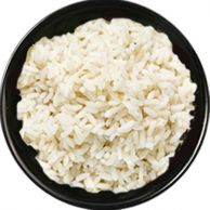 Losse bak witte rijst